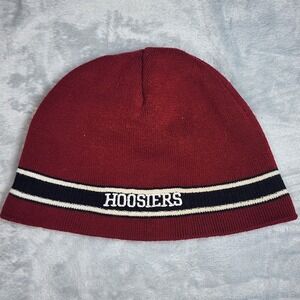 VINTAGE Indiana Hoosiers Beanie Hat Knit Maroon Black Top of the World NCAA Mens